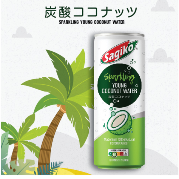 Sagiko Sparkling Young Coconut Water 320ml