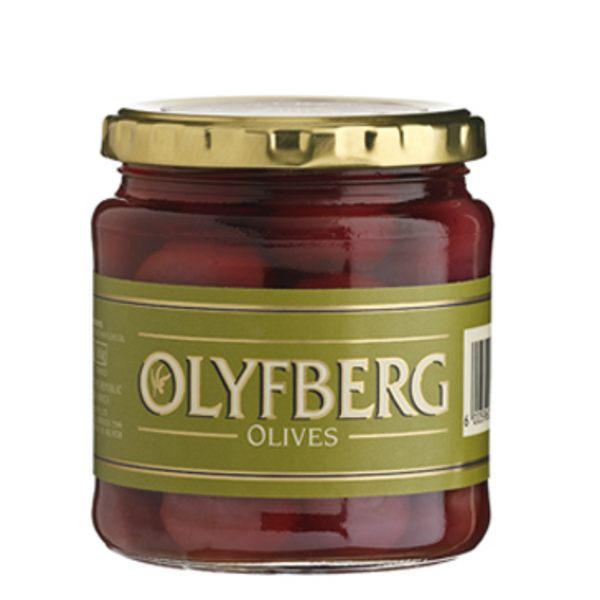 Olyfberg Black Olives in glass jar 160 g