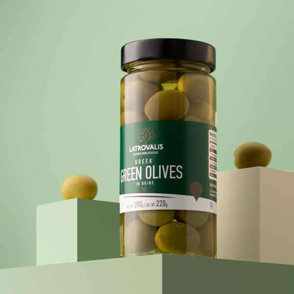 Green Olives Whole in a Jar