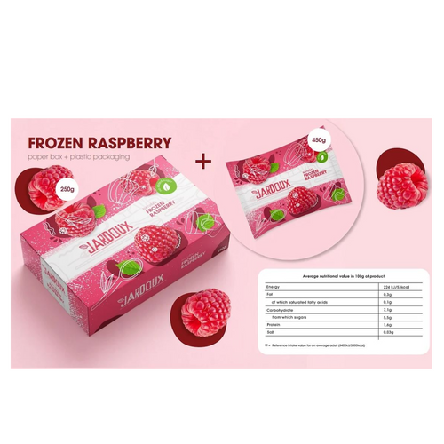 Frozen raspberry