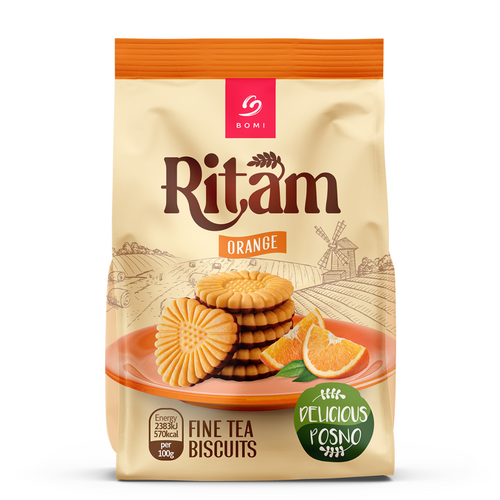 Ritam fine tea biscuit with orange