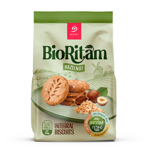 Bioritam hazelnut integral biscuit