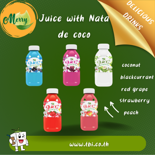 Juice with nata de coco