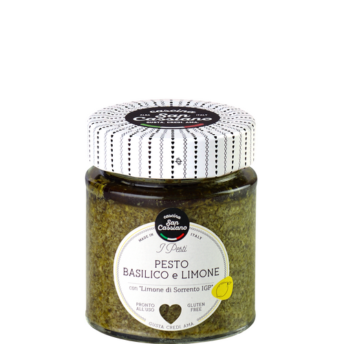 Basil pesto with Sorrento I.G.P. lemon