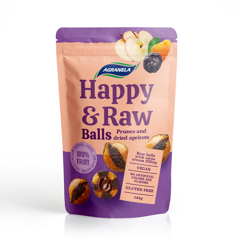 HAPPY RAW BALLS prunes and dried apricot