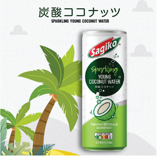 SAGIKO SPARKLING YOUNG COCONUT WATER