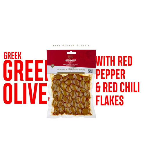 Green Olives With Red Pepper & Flakes