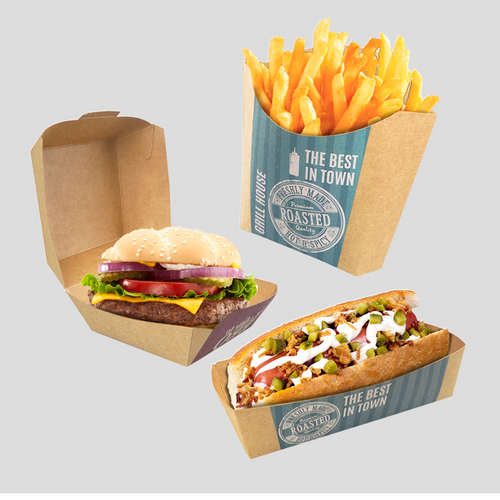 Custom Boxes & Trays for Fast-Foods