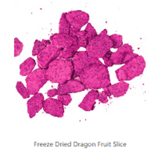 freeze dried red dragon fruit slice