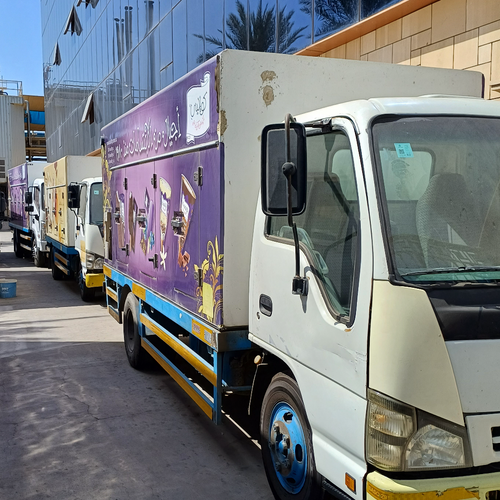 Cold Car Truck Body for FREGENTO  / THE SAUDI ICE CREAM Factory KSA