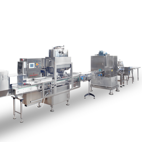 Condensed milk line in cans