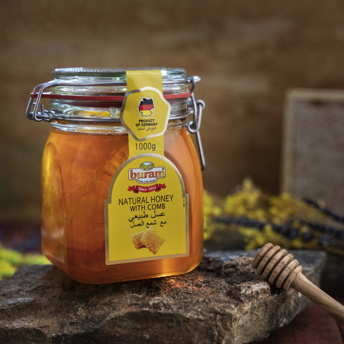 Buram Natural Honey with comb 1kg