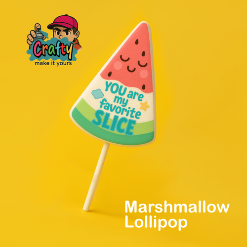 Printed Marshmallow Lollipop