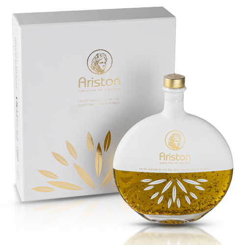 Extra Virgin Olive oil with  Gold Flakes