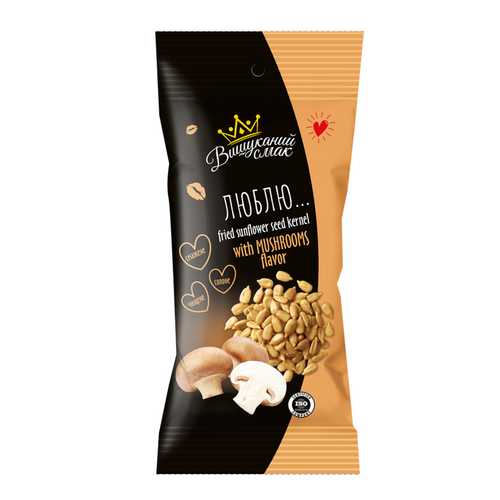 Sunflower  snacks with mushrooms flavor