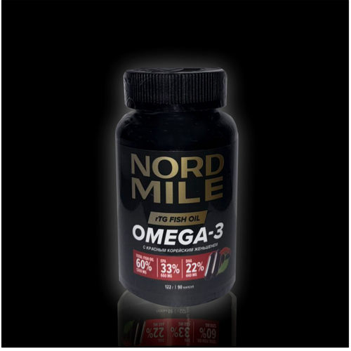 Fish oil rTG with ginseng. Omega-3