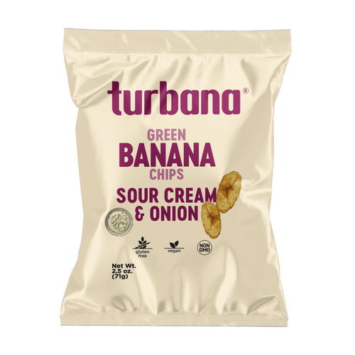 Sour cream & onion green banana chips